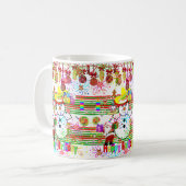 Happy Birthday Mok Snowman Santa Claus (Voorkant links)