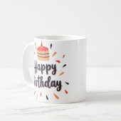 Happy Birthday Mok voor volwassenen (Voorkant links)