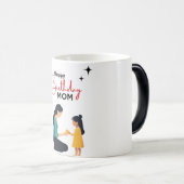 Happy Birthday Mom – Cute Mother an   Mug Magische Mok (Voorkant rechts)
