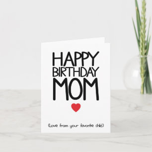 Happy Birthday Mom Note Kaart - Funny Birthday Kaa