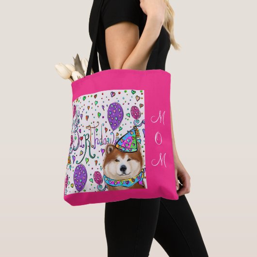 HAPPY BIRTHDAY MOM TOTE BAG (Dichtbij)