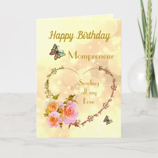 Happy Birthday Mompreneur-ontwerp Kaart (Voorkant)