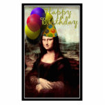 Happy Birthday Mona Lisa Staand Fotobeeldje<br><div class="desc">Bedankt dat je langs bent gekomen. Gravityx9 Design bieden een grote mix van afbeeldingen,  foto's,  kunst en design. Neem contact met mij op voor informatie over nieuwe producten. Bezoek de BIRTHDAY-sectie van deze winkel voor meer producten en design.</div>
