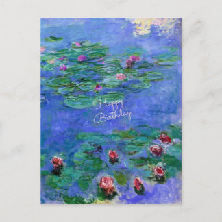 Happy Birthday: Monet's Water Lilies Briefkaart