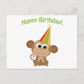 Happy Birthday Monkey Briefkaart (Voorkant)