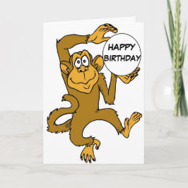 HAPPY BIRTHDAY MONKEY KAART