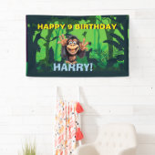 HAPPY BIRTHDAY MONKEY KINDER Banner (Insitu)