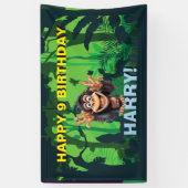 HAPPY BIRTHDAY MONKEY KINDER Banner (Verticaal)