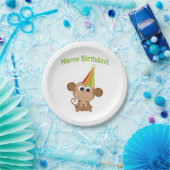 Happy Birthday Monkey Papieren Bordje (Feest)