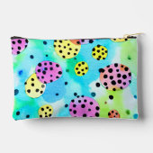 Happy birthday Monogram abstracte polka stippen Etui (Achterkant)
