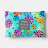Happy birthday Monogram abstracte polka stippen Etui (Voorkant)