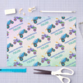 Happy Birthday, Monster Trucks, DIY Naam & leeftij Tissuepapier (Craft)