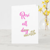 Happy Birthday Month Roos hele maand Kaart (Gele Bloem)
