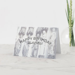 Happy Birthday Mooi Old Monochrome beeld Kaart