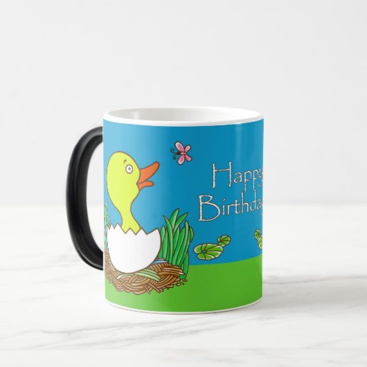 Happy Birthday Morphing Mok (Voorkant links)