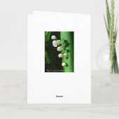 Happy Birthday Mother Lily of the Valley Kaart (Achterkant)