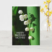 Happy Birthday Mother Lily of the Valley Kaart (Gele Bloem)