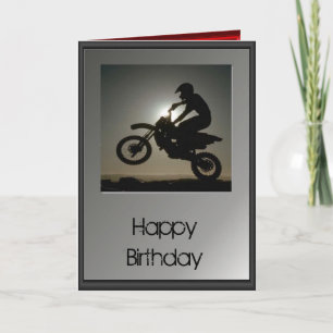 Happy Birthday - Motocross Kaart