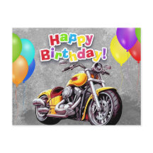 Happy birthday! motorrijder