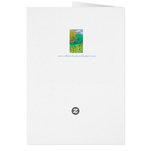 Happy Birthday Mountain Meadow Custom Name (Achterkant)