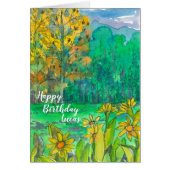 Happy Birthday Mountain Meadow Custom Name (Voorkant)