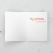 Happy Birthday Mouse Cake Card Kaart (Binnen)