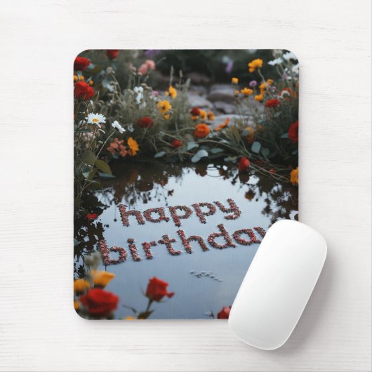 Happy Birthday Mousepad Muismat (Met muis)