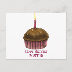 Happy Birthday Muffin Kaart