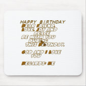 Happy Birthday Muismat (Voorkant)