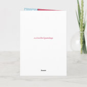 Happy Birthday Mum roze en blauwe foto Kaart (Achterkant)