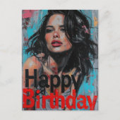 Happy Birthday Mural Briefkaart (Voorkant)