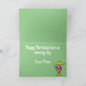 Happy Birthday Mushroom Gnome Kaart (Binnen)