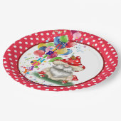 Happy Birthday Mushroom Gnome Paper Bord (Gekanteld)