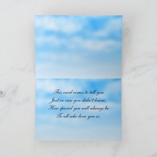 Happy Birthday Mute Swan Kaart (Binnen)