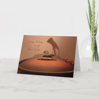 Happy Birthday Muziekdocent Kaart