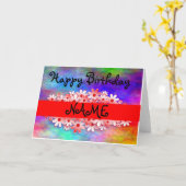 Happy Birthday Naam aanpassen Kaart (Gele Bloem)