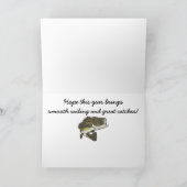 Happy Birthday Naam  Big Mouth Bass Kaart (Binnen)