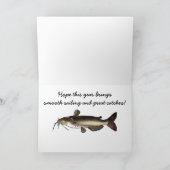 Happy Birthday Naam  Catfish Kaart (Binnen)