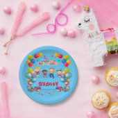 Happy Birthday Naam Party Papier Bord 7 inch (Feest)