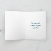 Happy Birthday (naam toevoegen) | Jongen op de fie Kaart (Binnen)