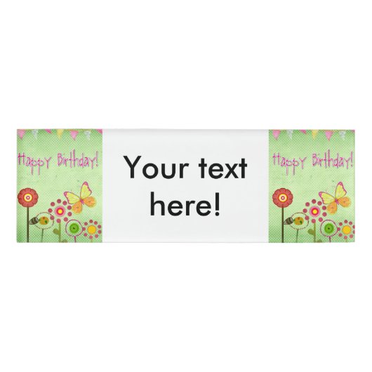 Happy Birthday Naambadge (Voorkant)