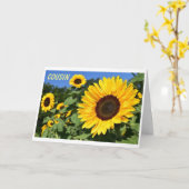 HAPPY BIRTHDAY NAAR EEN "BEAUTIFUL COUSIN" KAART (Gele Bloem)