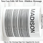 Happy Birthday & Name Hidden Message 093B Coffee  Koffiemok