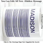 Happy Birthday & Name Hidden Message 093Bl Koffiemok