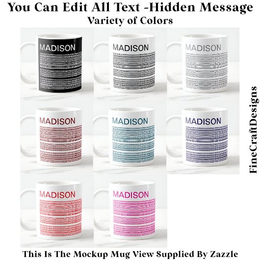 Happy Birthday & Name Hidden Message 093Br Koffiemok