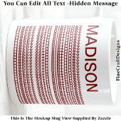 Happy Birthday & Name Hidden Message 093Br Koffiemok