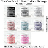 Happy Birthday & Name Hidden Message 093Gr Koffiemok