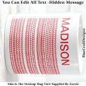 Happy Birthday & Name Hidden Message 093R Koffiemok