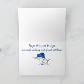 Happy Birthday Name  met Sailfish Kaart (Binnen)