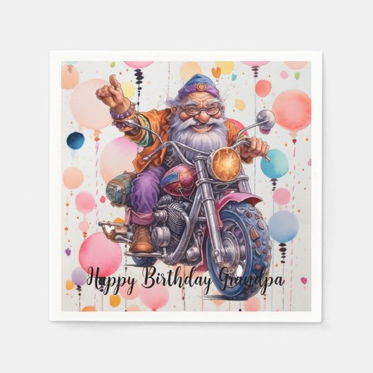 Happy Birthday Napkins Servet (Voorkant)